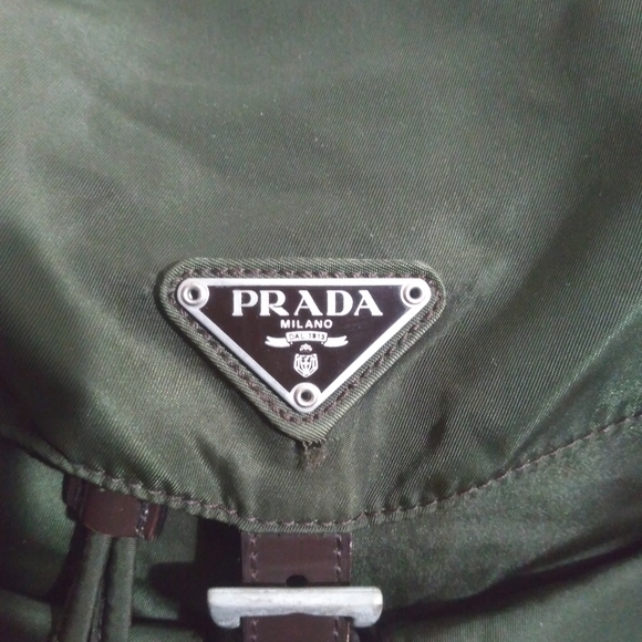 Authentic Prada Small Army Green Backpack - Picture 2 of 10
